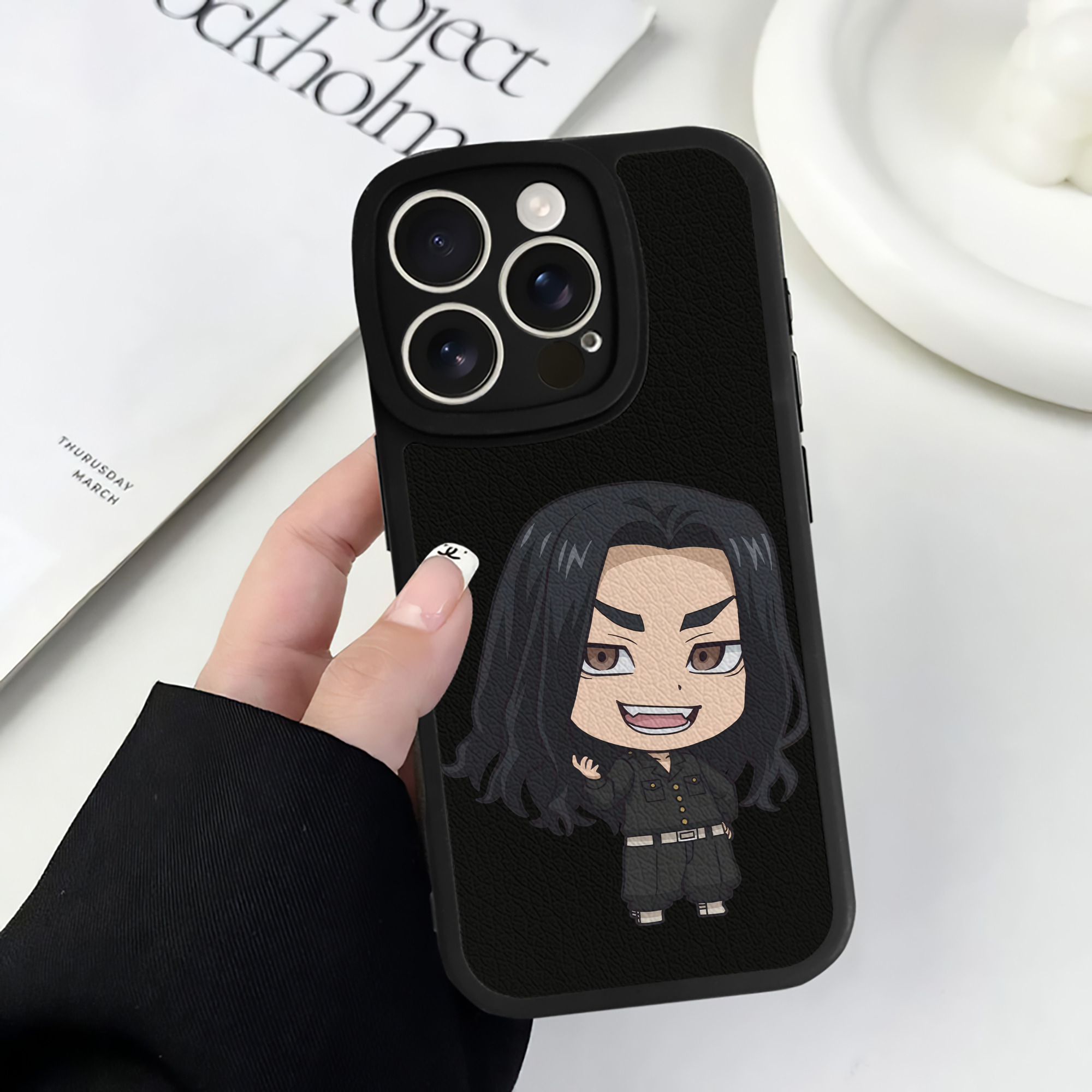 （画像用） 東京リベンジャーズ Tokyo Revengers 【iPhone 16シリーズ対応】シリコンスマホケース（レザー調） 材質：シリコン
